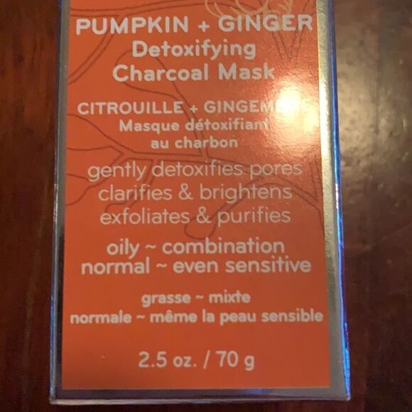 NIB Purlisse Pumpkin + Ginger charcoal mask - Picture 2 of 2